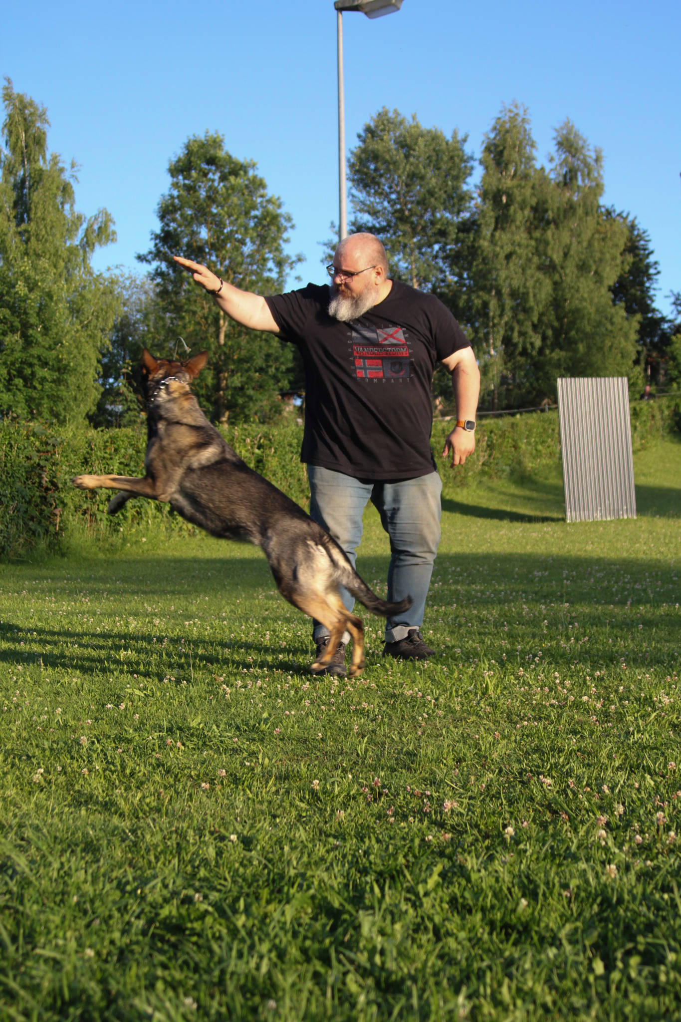 Achim Bohmann mit Bonnie
