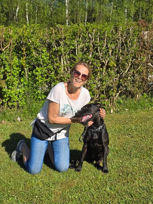 Ingrid Ziegler mit Lucky